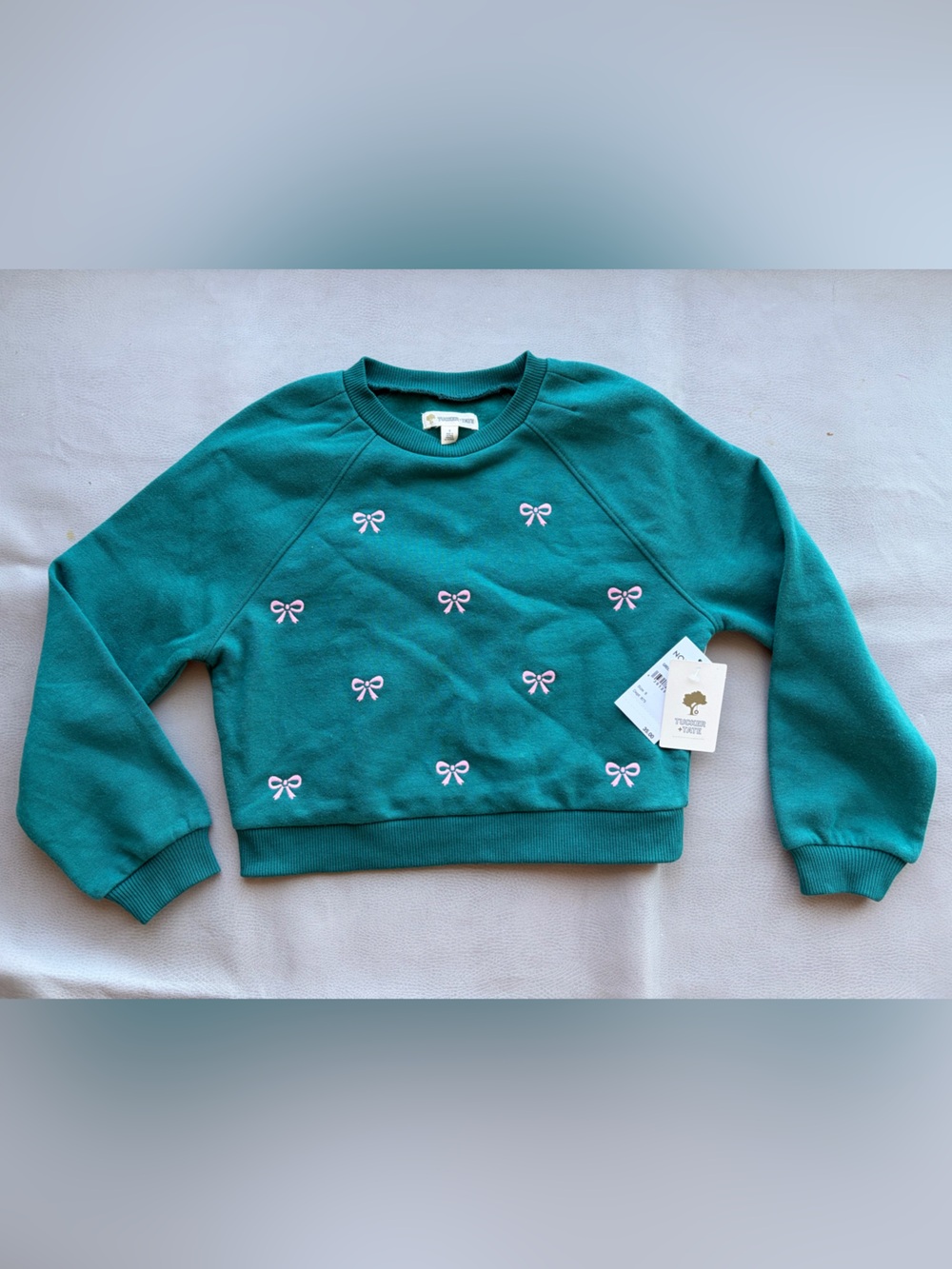 Tucker + Tate Cheerful Bow cropped sweatshirt